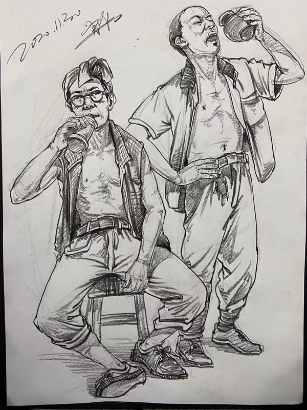 　　速写