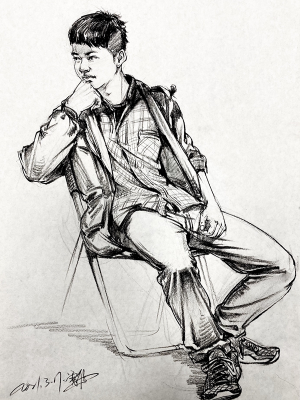 　　速写
