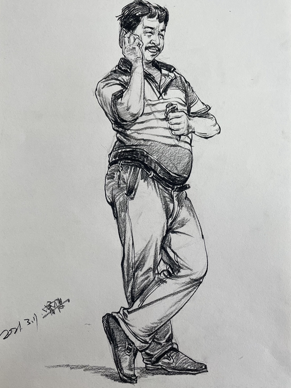 　　速写